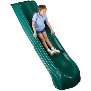 Swing-N-Slide 2-Piece Summit Slide - Green, Mounts to 4' Platforms - 84" L x 21" W x7.5" H