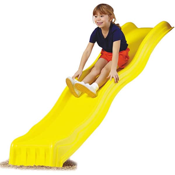 Swing-N-Slide Yellow Cool Wave Slide - Mounts to 42" to 48" Platforms - 90" L x 21" W x 8" H