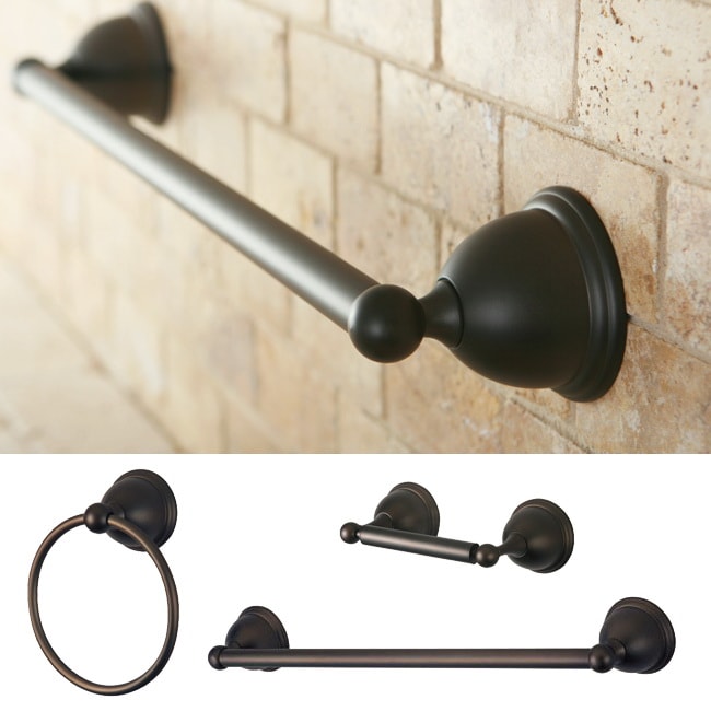 Restoration Oil Rubbed Bronze 3 piece Bath Accessory Set