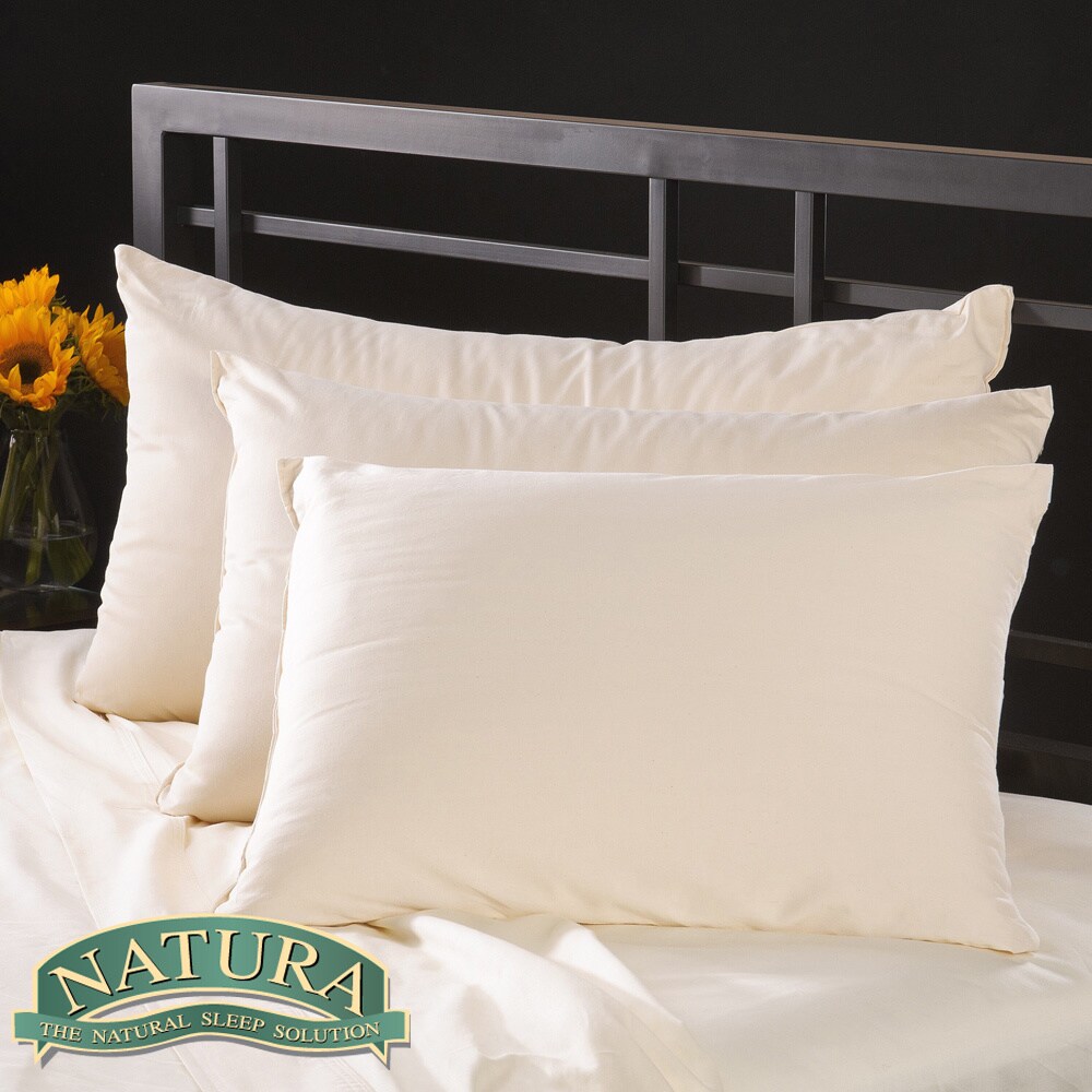 Shop Natura Pure Virgin Wool Filled Pillow White On Sale