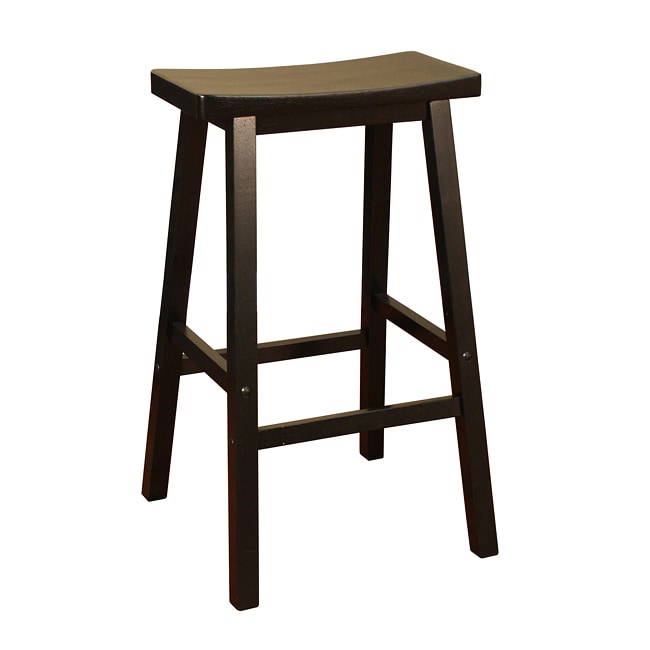 Sumatra Black 24 Inch Counter Height Saddle Stool Overstock 5969249