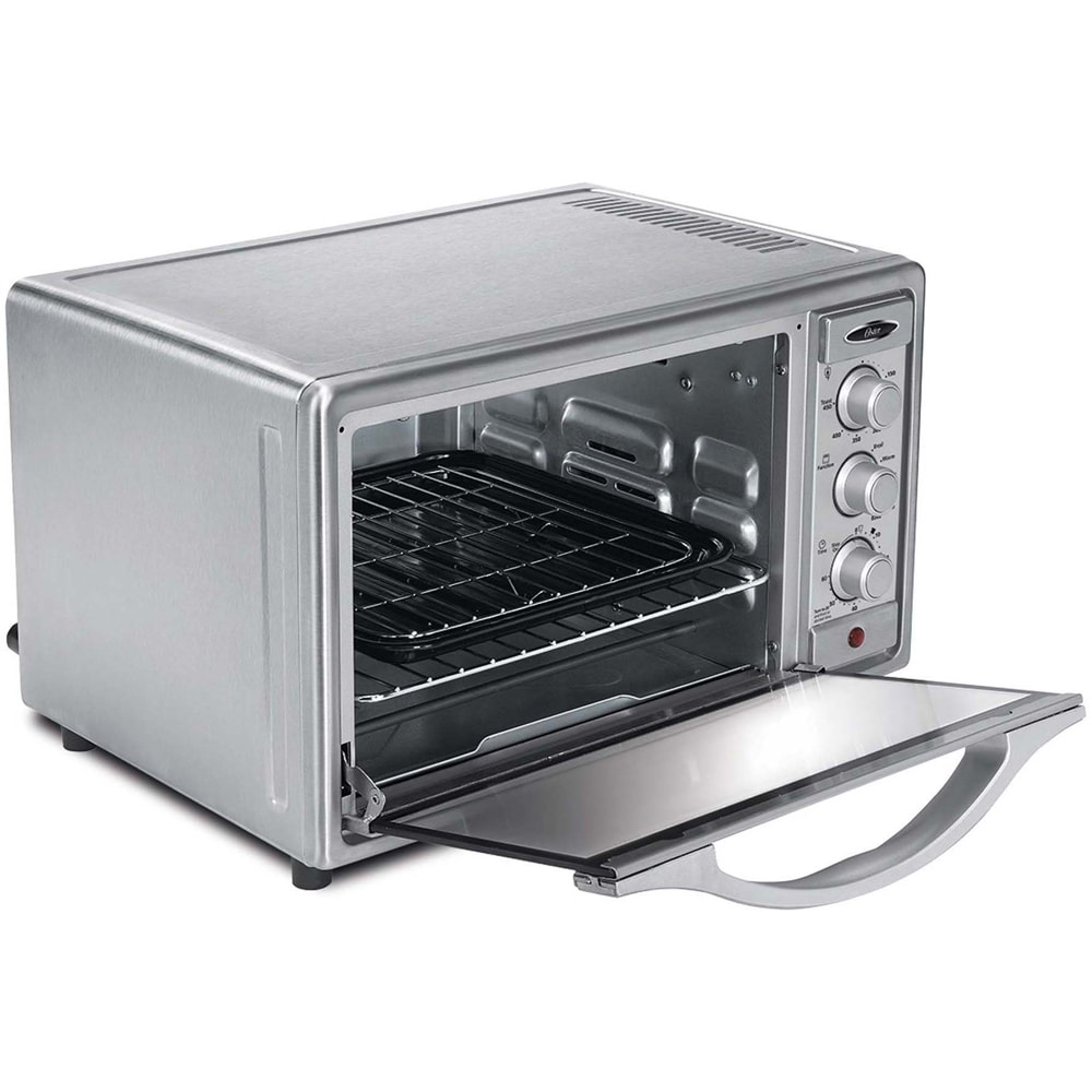 Shop Oster Brushed Stainless Steel 6 Slice Convection Toaster Oven