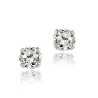 Icz Stonez 14k White Gold 3mm Round Cubic Zirconia Stud Icz Stonez 14k White Gold 3mm Round Cubic Zirconia Stud Earrings On Free Shipping Orders Over 45 5971629