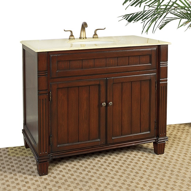 Marble Top 39inch Single Sink Vanity Free Shipping Today Overstock