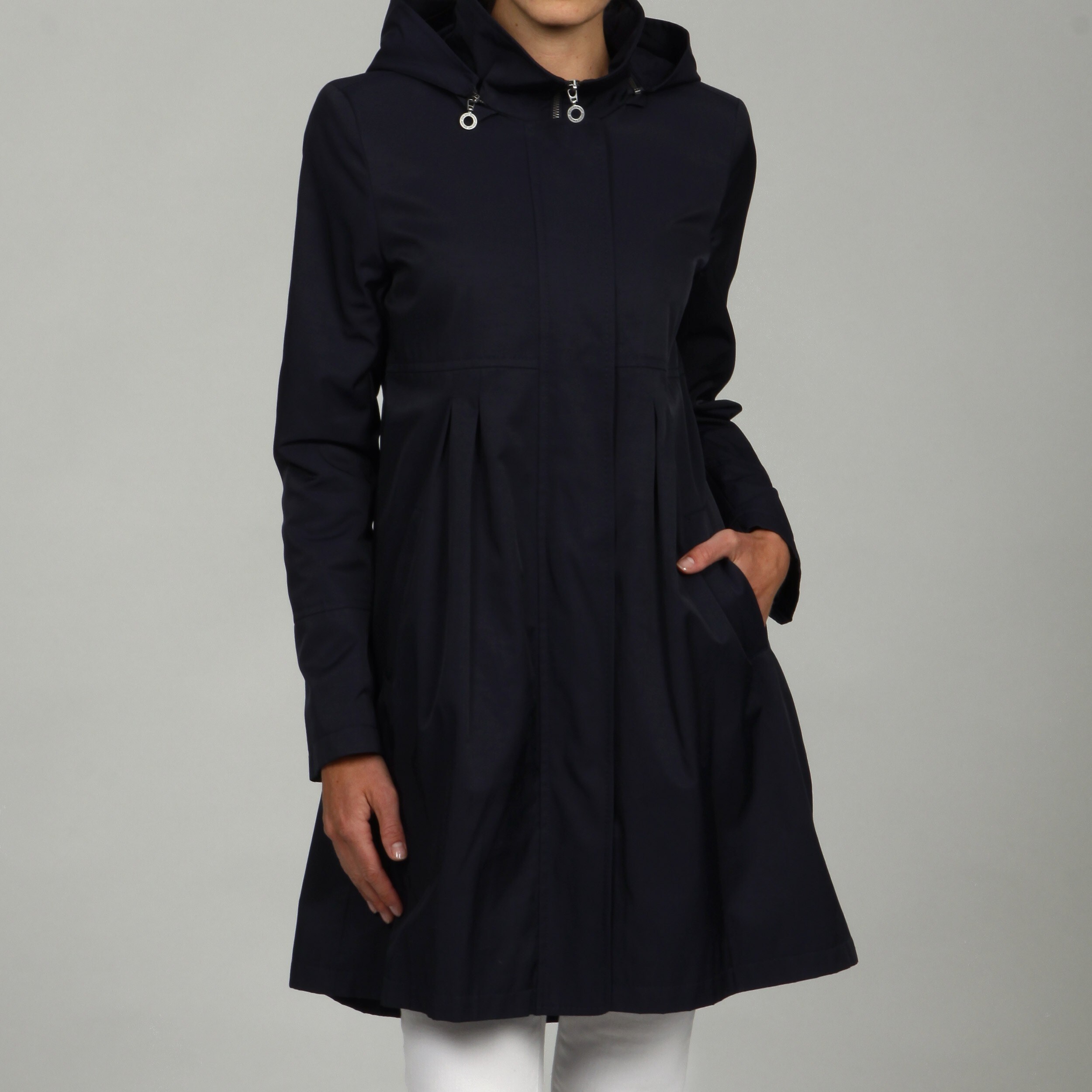 dkny raincoat with hood