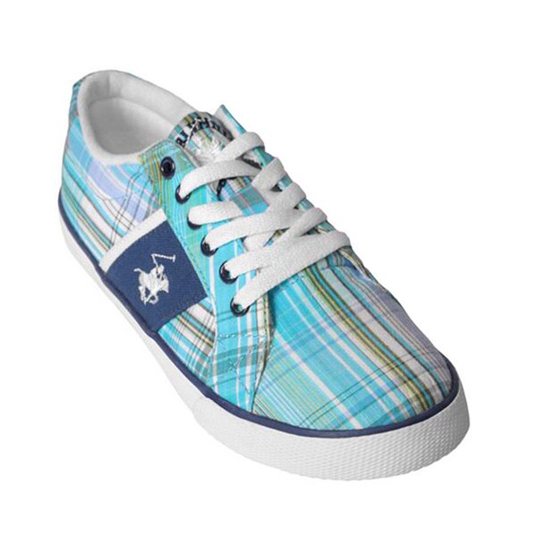 Beverly Hills Polo Women's 'Backshot' Plaid Sneakers