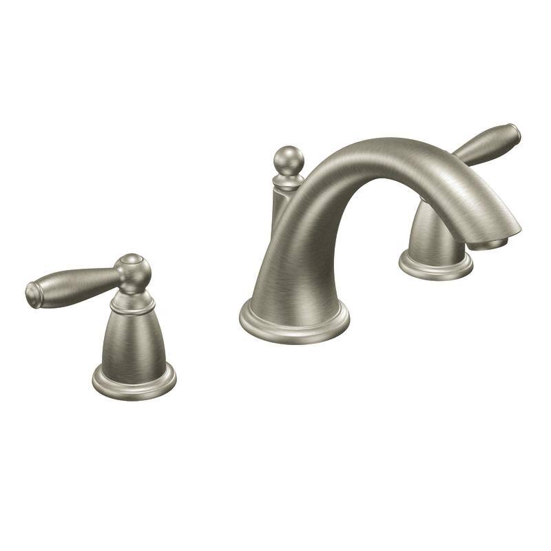 Moen Brantford Two-Handle Roman Tub Faucet, Brushed Nickel (T4943BN)