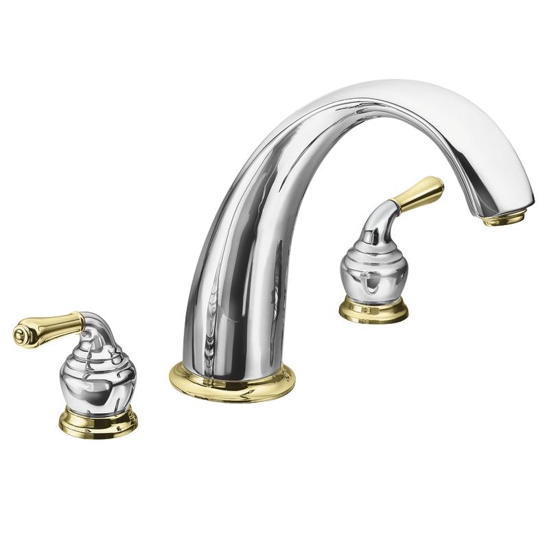 Shop Moen Chrome/ Polished Brass Double-handle High Arc ...