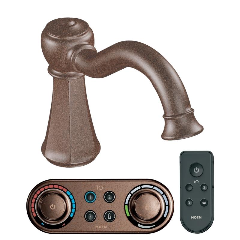 Moen Oil Rubbed Bronze High Arc Iodigital Technology Roman Tub Faucet