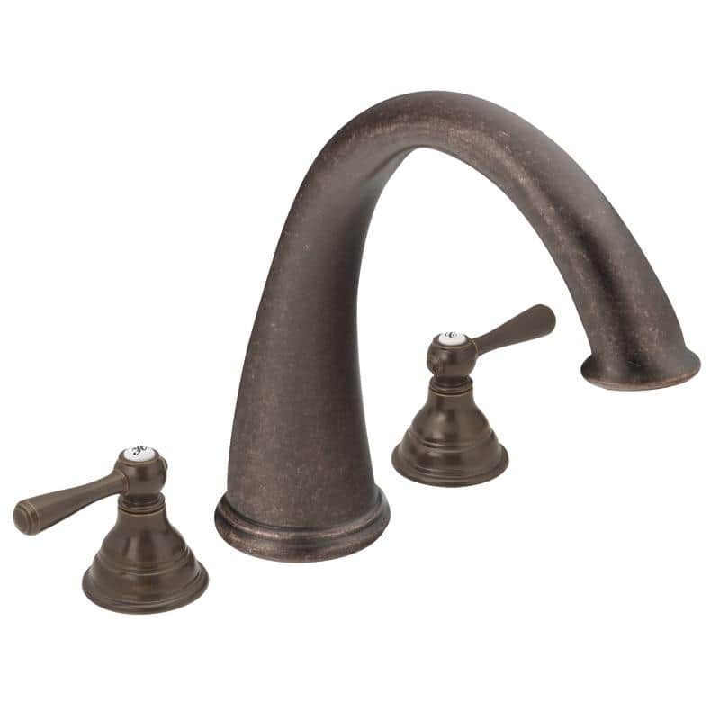 Shop Moen Kingsley Two Handle Roman Tub Faucet Oil Rubbed Bronze