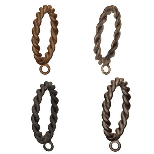 Casa Artistica by Menagerie Braided Rings (Set of 8)