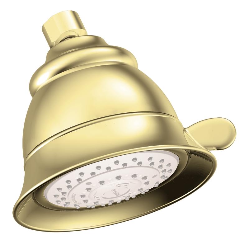 Moen Polished Brass Four function Showerhead