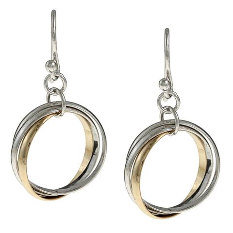 La Preciosa Sterling Silver Triple Circle Earrings