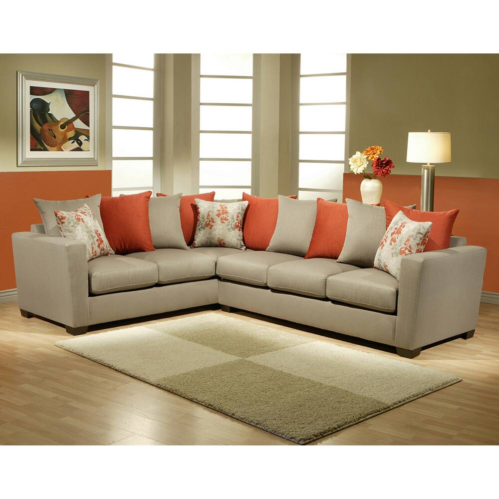 Furniture of America Dimas 2-piece Sectional Sofa Set