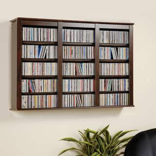 Shop Everett Espresso Wall Hanging Media Storage Cabinet Free