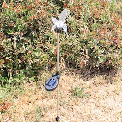 Solar Color Change Light Hummingbird Garden Stakes (Pack of 2)