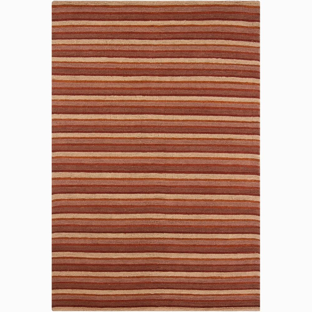 Hand woven Mandara Stripes Rug (79 X 106)