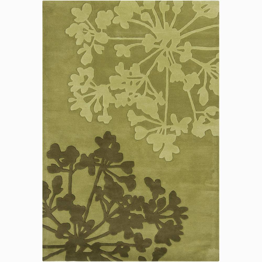 Artist's Loom Hand-tufted Transitional Floral Wool Rug (5'x7'6)
