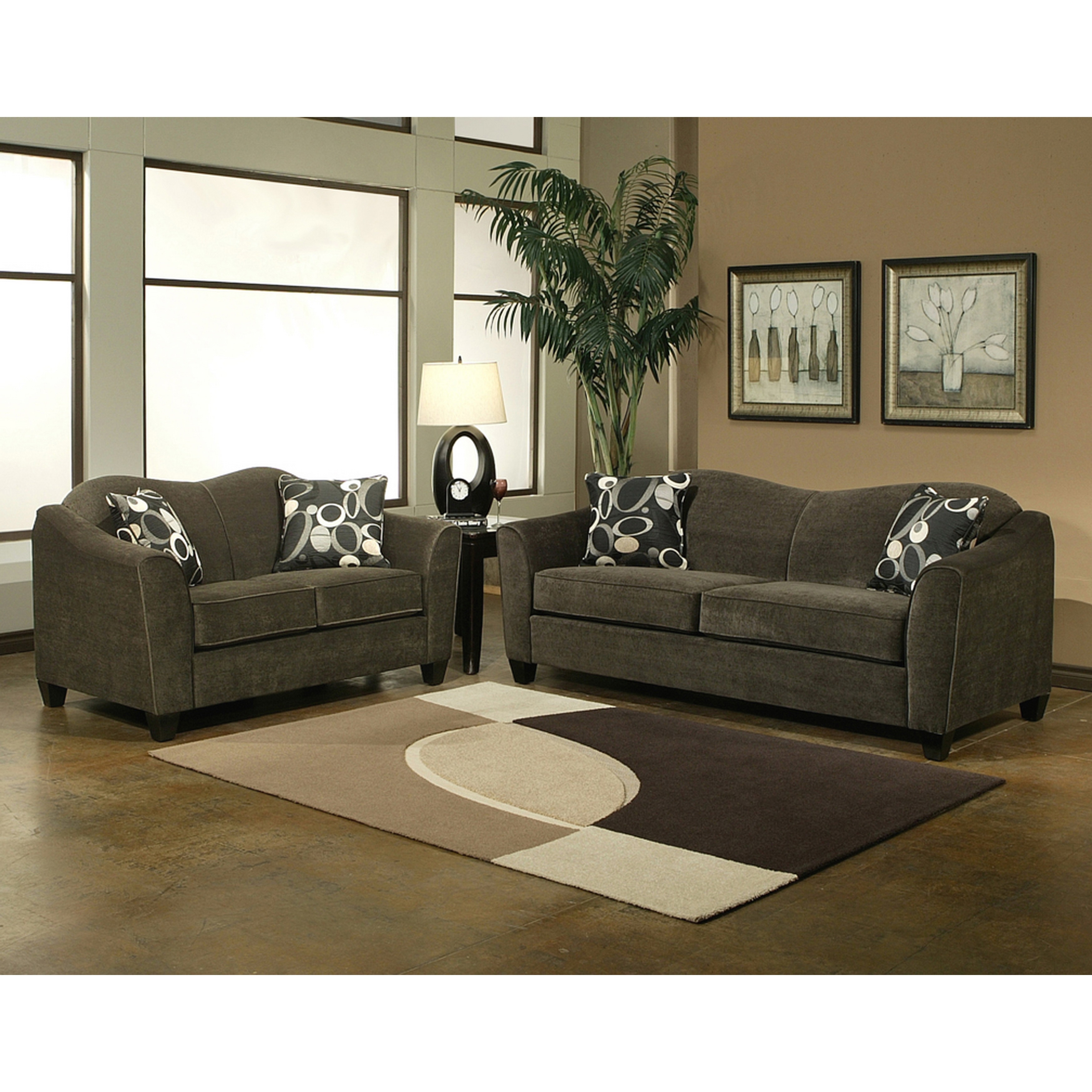 Furniture Of America Piera Microsuede Sofa And Loveseat Set Piera Microsuede Sofa And Loveseat Set