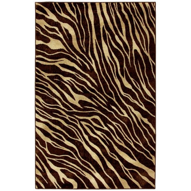 Watamu Beige/ Brown Animal Rug (5 X 8)