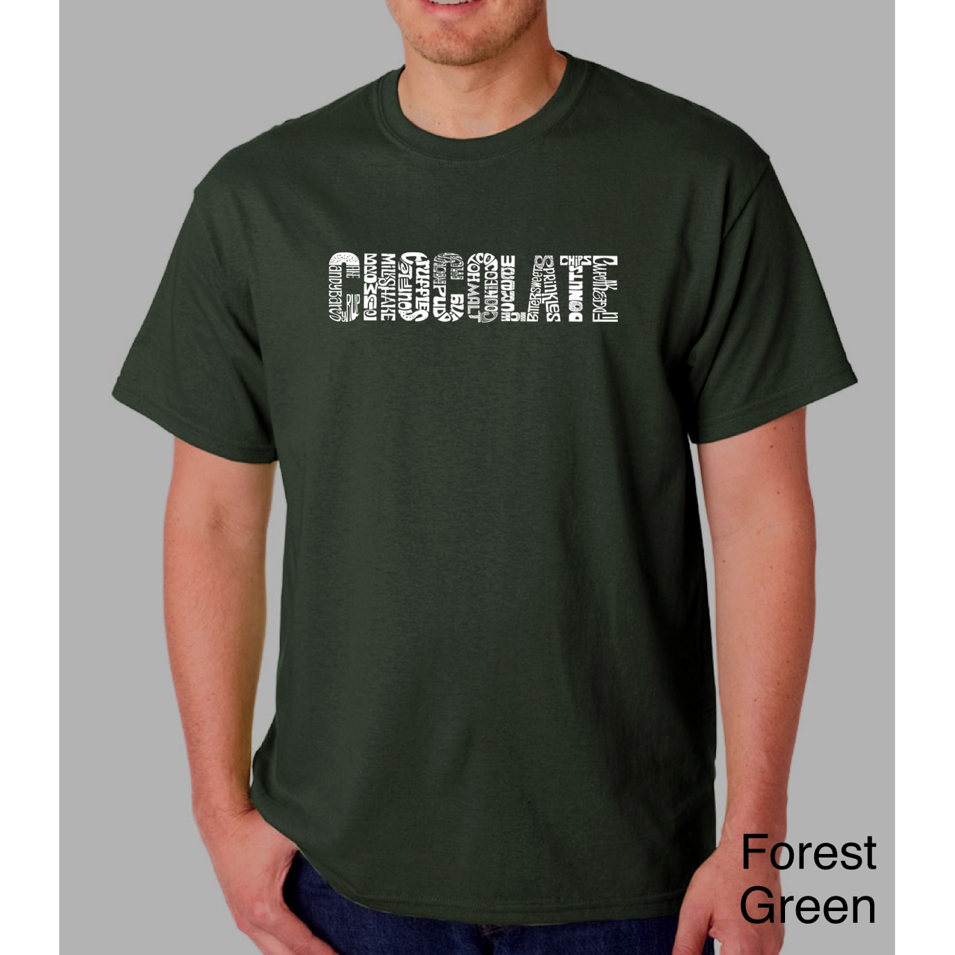 Los Angeles Pop Art Mens Chocolate T shirt