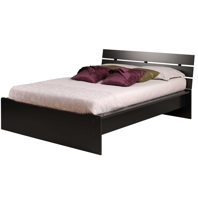 Escala Black Queen Platform Bed