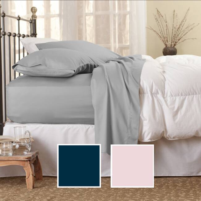 Sealy Flannel Twin/ Full-size Cotton Sheet Set