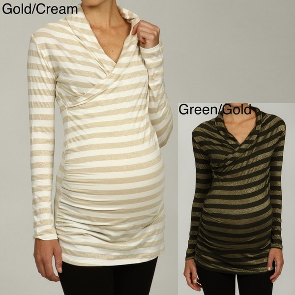 Nuka Women's Maternity Cocoon Long Sleeve Top Nuka Maternity Tops