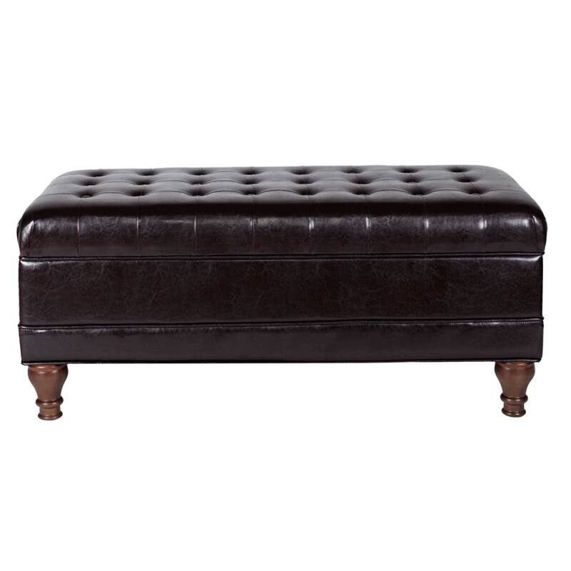 Copper Grove Altmara Tufted Espresso Storage Bench - Brown