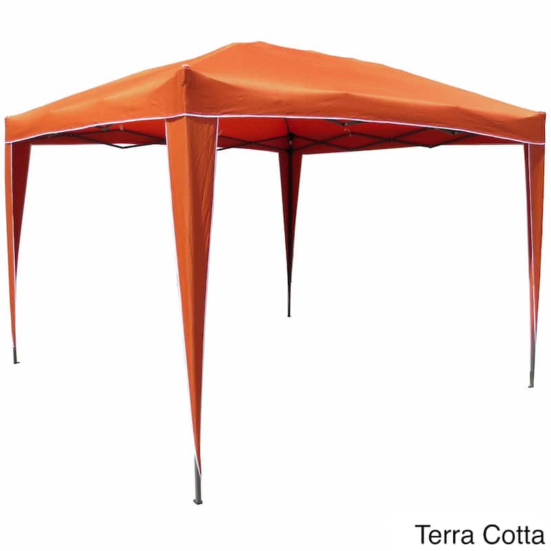 St. Kitts Square Folding Gazebo - 10 x 10 - Terra Cotta