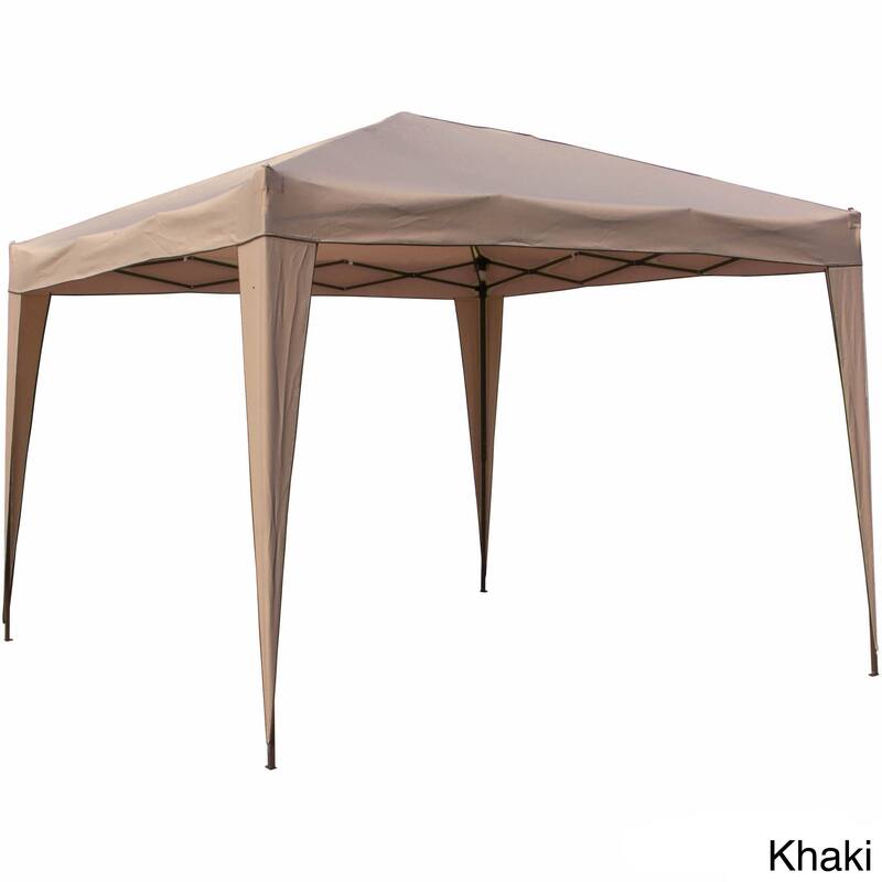 St. Kitts Square Folding Gazebo - 10 x 10 - Khaki