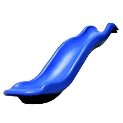 KidWise 5-ft Deck Height Blue Rave Slide Upgrade for Play Sets