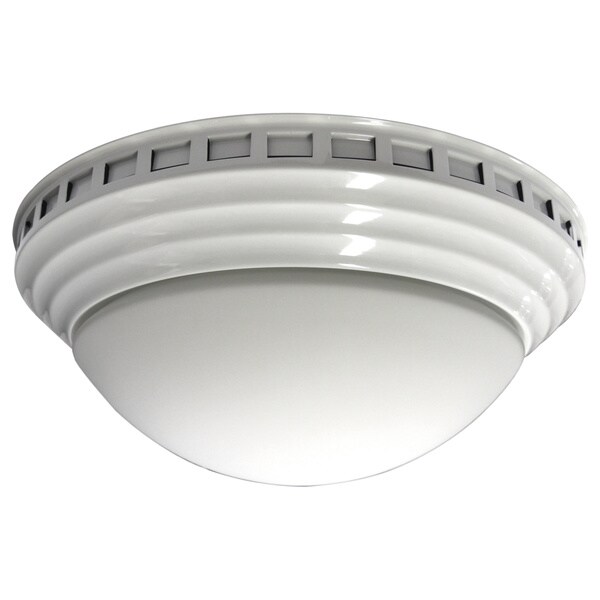 Shop Decorative Dome with White Trim 100 CFM Bath Fan ...