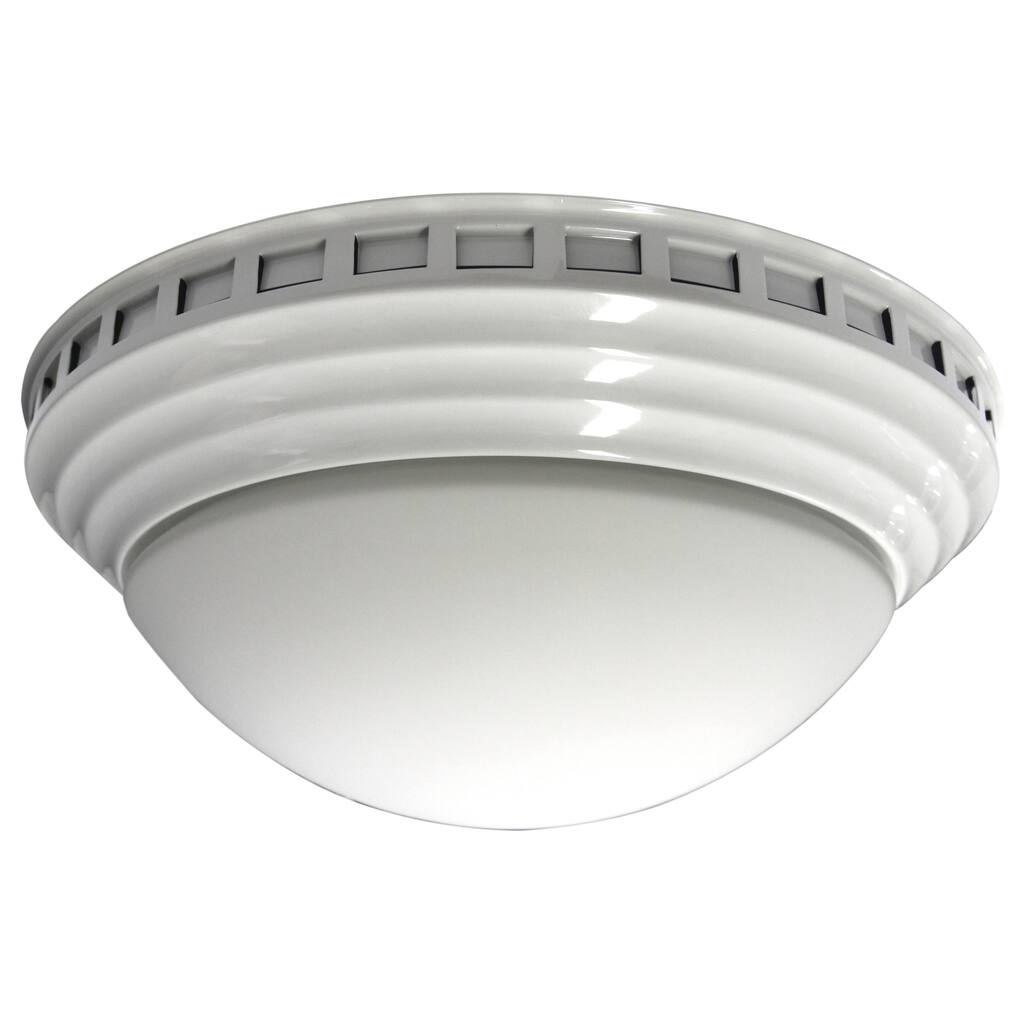 Decorative Dome with White Trim 100 CFM Bath Fan
