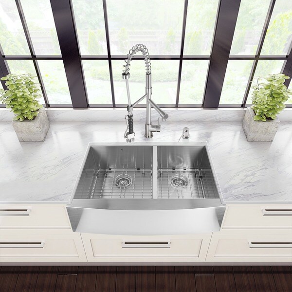Stainless Steel Farmhouse Kitchen Sinks vigo all-in-one 36-inch stainless steel farmhouse kitchen sink and Stainless Steel Farmhouse Kitchen Sinks vigo all-in-one 36-inch stainless steel farmhouse kitchen sink and