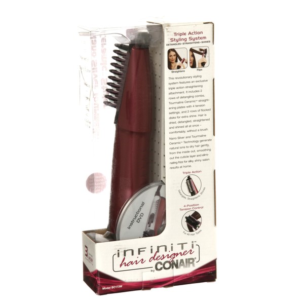 Infiniti Hair Designer by Conair Wet Dry Hot Air Styler and Dryer