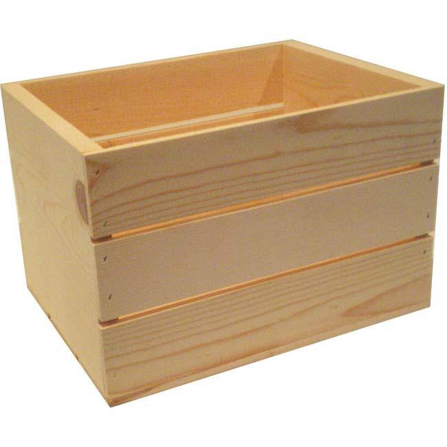 Small 14-inch Wooden Crate