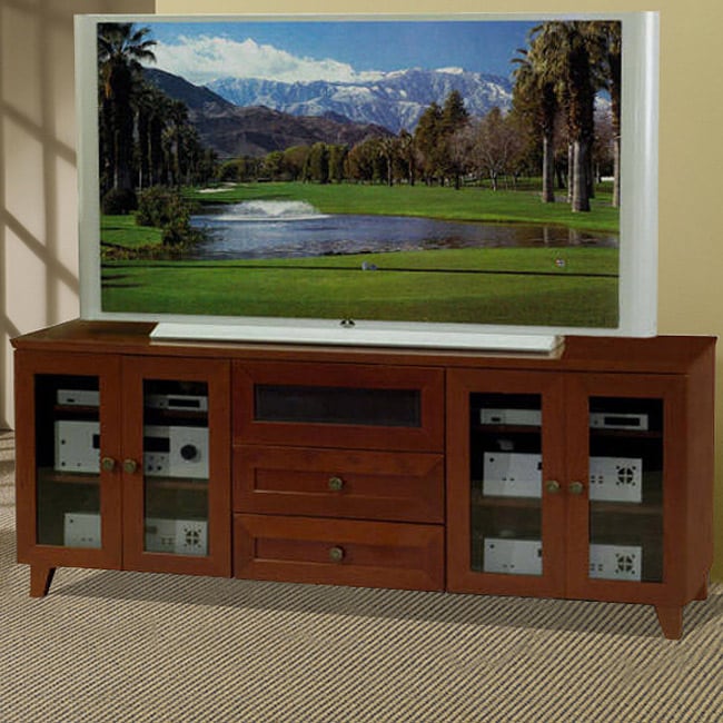 Shaker Dark Cherry Finish Tv And Entertainment Console