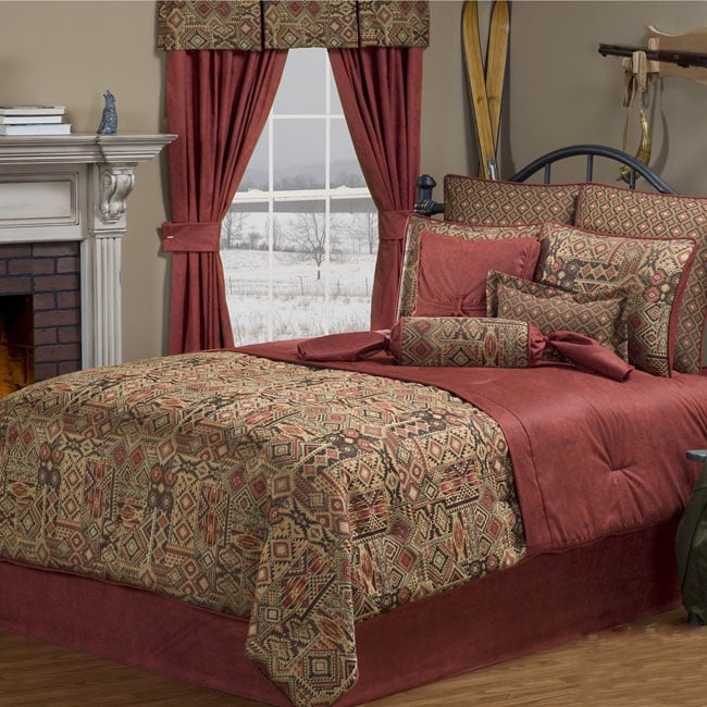 Victor Mill Mesquite Queen size 4 piece Comforter Set Multi color Size Queen