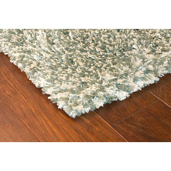 Manhattan Tweed Blue/ Ivory Shag Rug (2'3 x 7'9) - 13679045 - Overstock ...