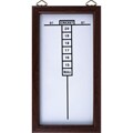 Dry Erase White-and-brown Wall-mounted Cricket Dart Game Scoreboard