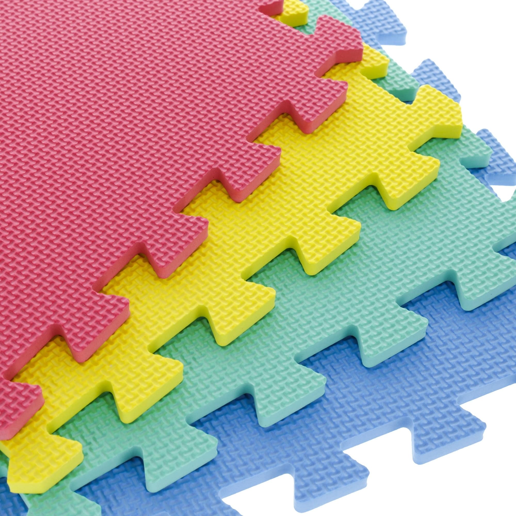 Foam Floor Mats - Interlocking EVA Foam Padding for Home Gym - Non-Toxic  8-Piece Play Mat Set by Stalwart (Multicolor) - On Sale - Bed Bath & Beyond  - 5989905