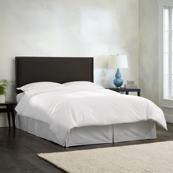 Shop Skyline Furniture Burling Nail Button Twin Headboard in Micro