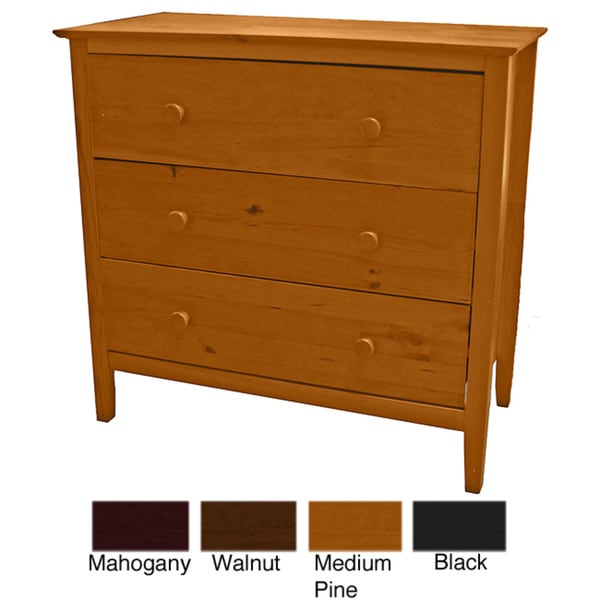 Shop Scandinavia Solid Pine 3drawer Dresser Overstock 5990101