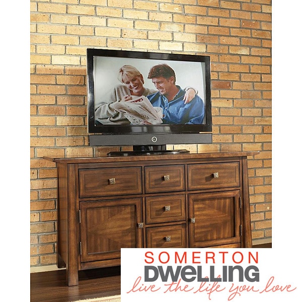 Dakota Rich Brown Entertainment Console Somerton Dwelling Entertainment Centers