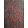 Hand-tufted Mocha Brown Wool Rug (8' x 11')