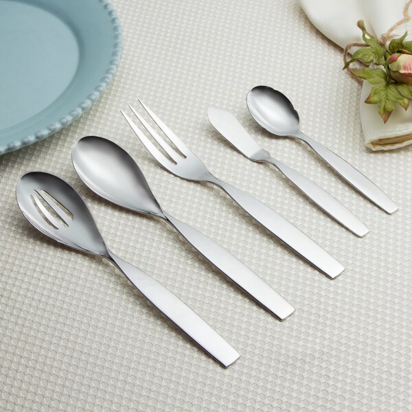 食器 ESA Sasaki Axis 45-piece Stainless Steel Flatware Set - Bed Bath