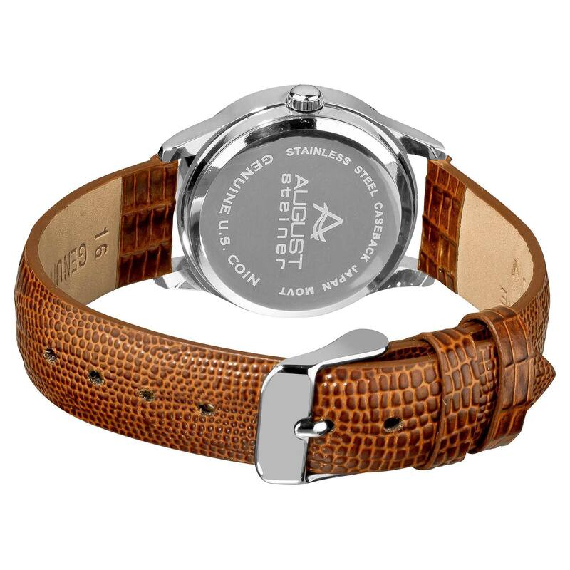 August Steiner Women's Indian Head Penny Collectors Silver Coin Watch