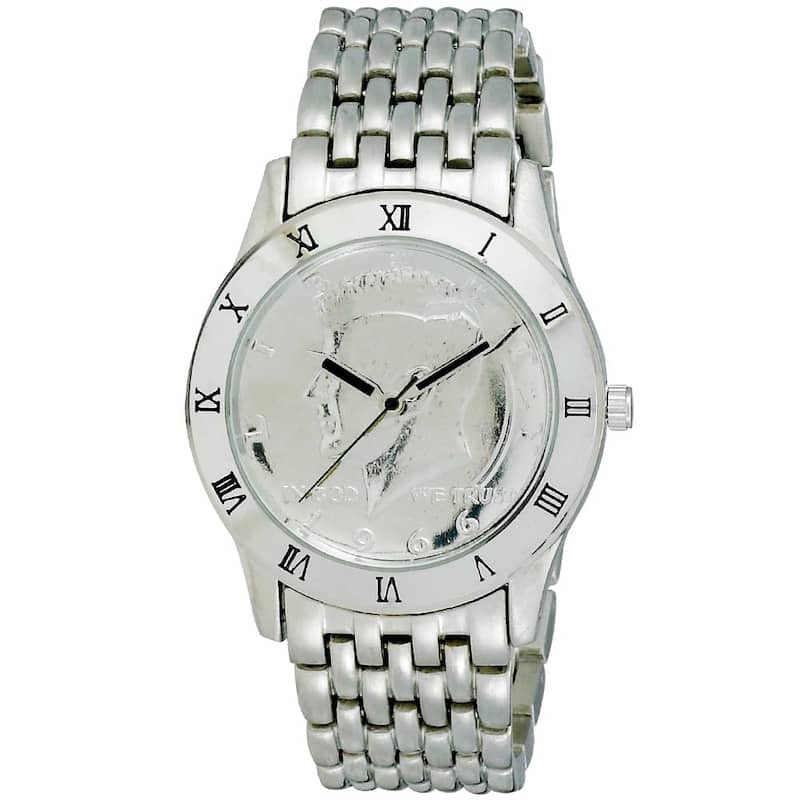 August Steiner Men's Kennedy Half Dollar Silver Watch