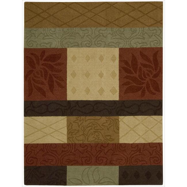 Nourison Hand-tufted Panache Multicolor Floral Rug - Multi - 8' x 11"